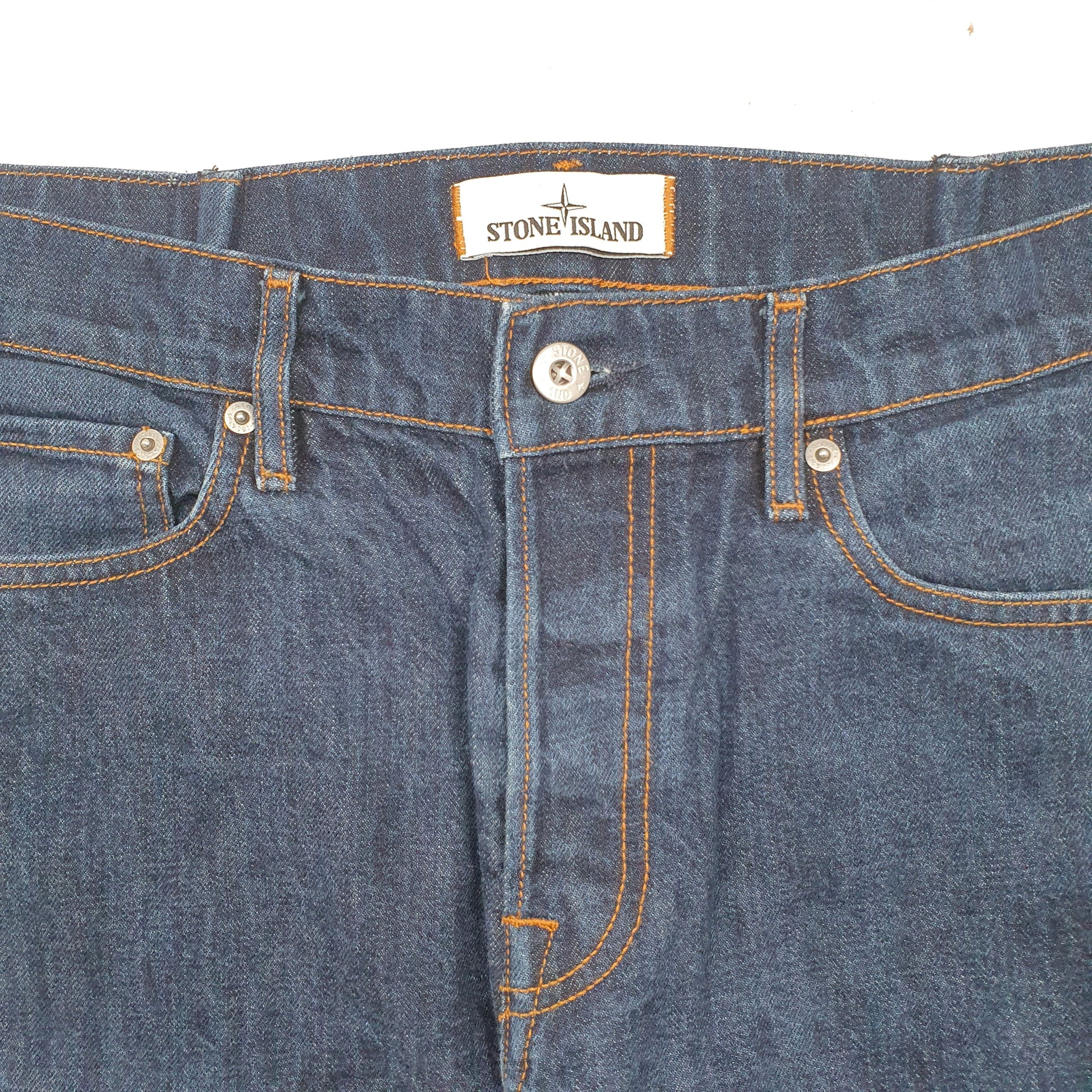 Mens Blue Stone Island  RE-T JeansW34 L34