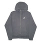 Mens Black Nike Hoodie Full Zip Jumper