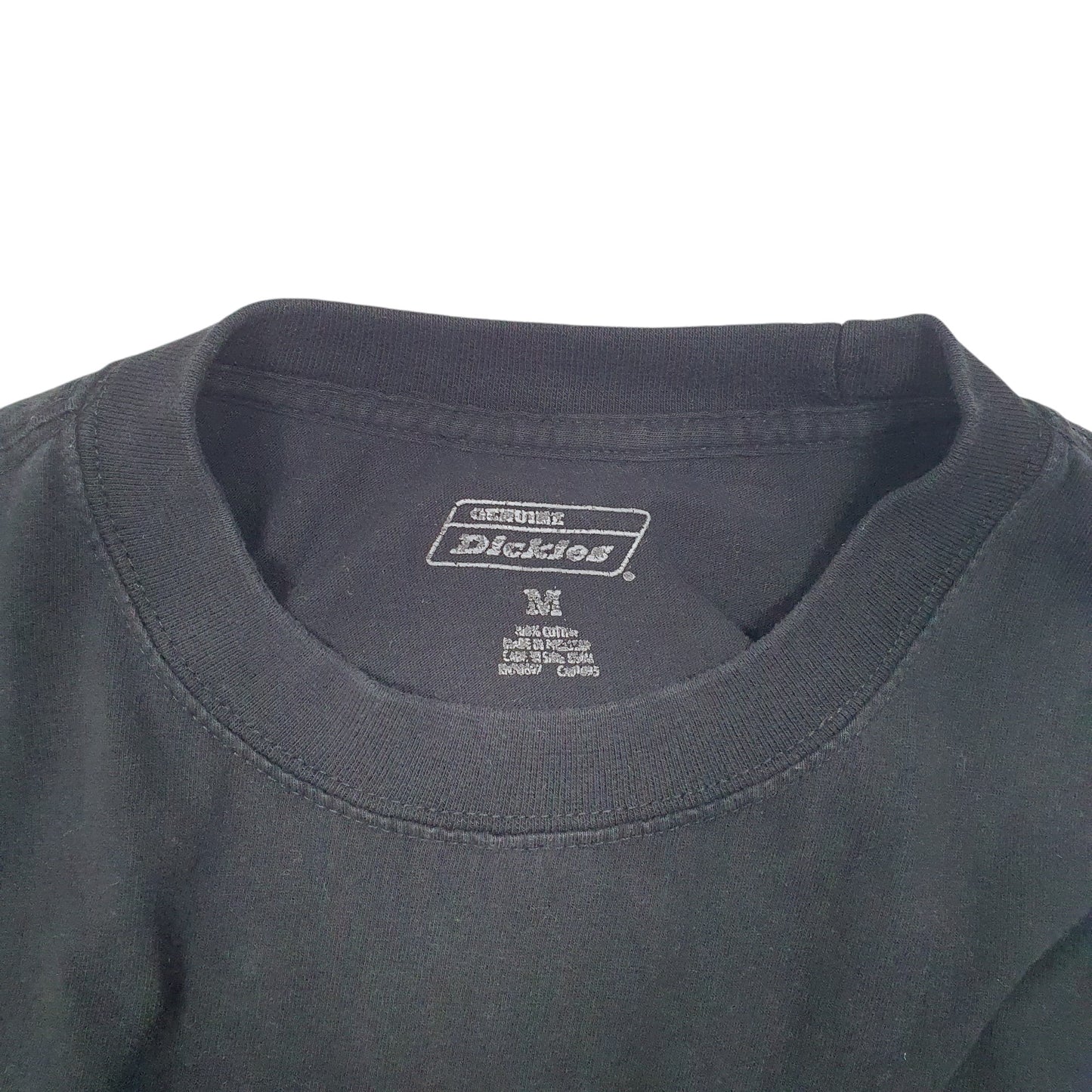 Mens Black Dickies Pocket Workwear Short Sleeve T Shirt