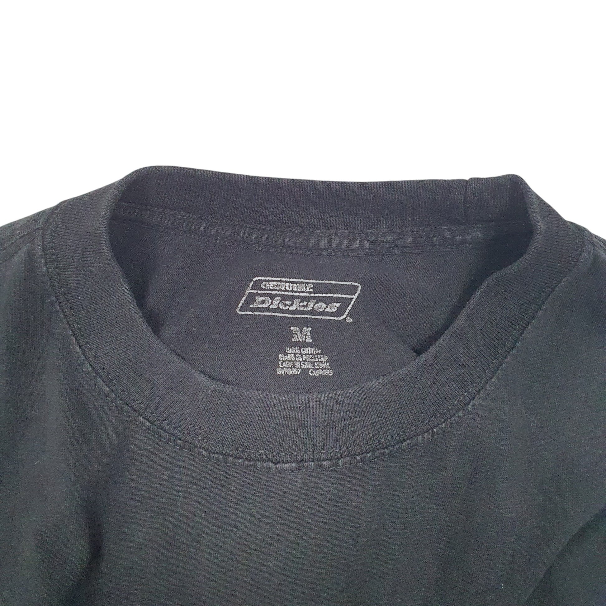 Mens Black Dickies Pocket Workwear Short Sleeve T Shirt