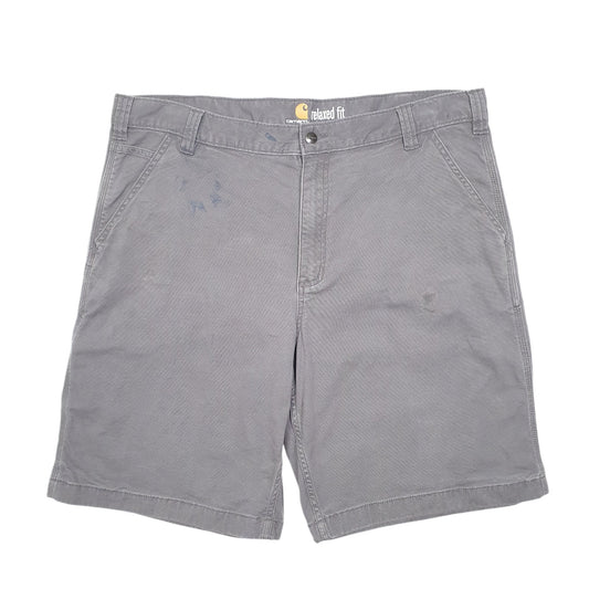 Mens Grey Carhartt Workwear Relaxed Carpenter Shorts