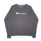 Womens Black Champion Raglan Crewneck Jumper