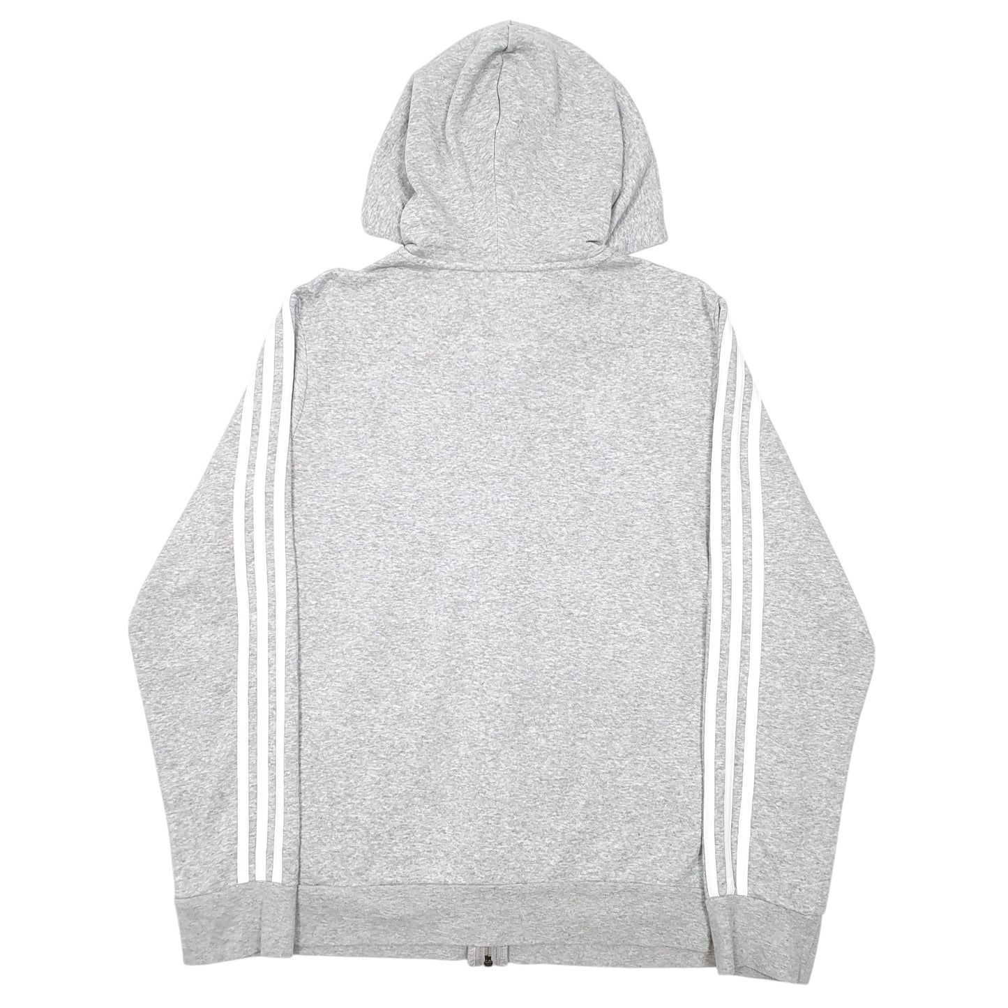 Womens Grey Adidas Hoodie Full Zip Jumper