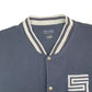 Mens Navy Champion Varsity College Bomber Full Zip Jumper
