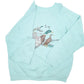 Mens Green Hanes Vintage Ducks Wildlife Made In USA 90s Crewneck Jumper