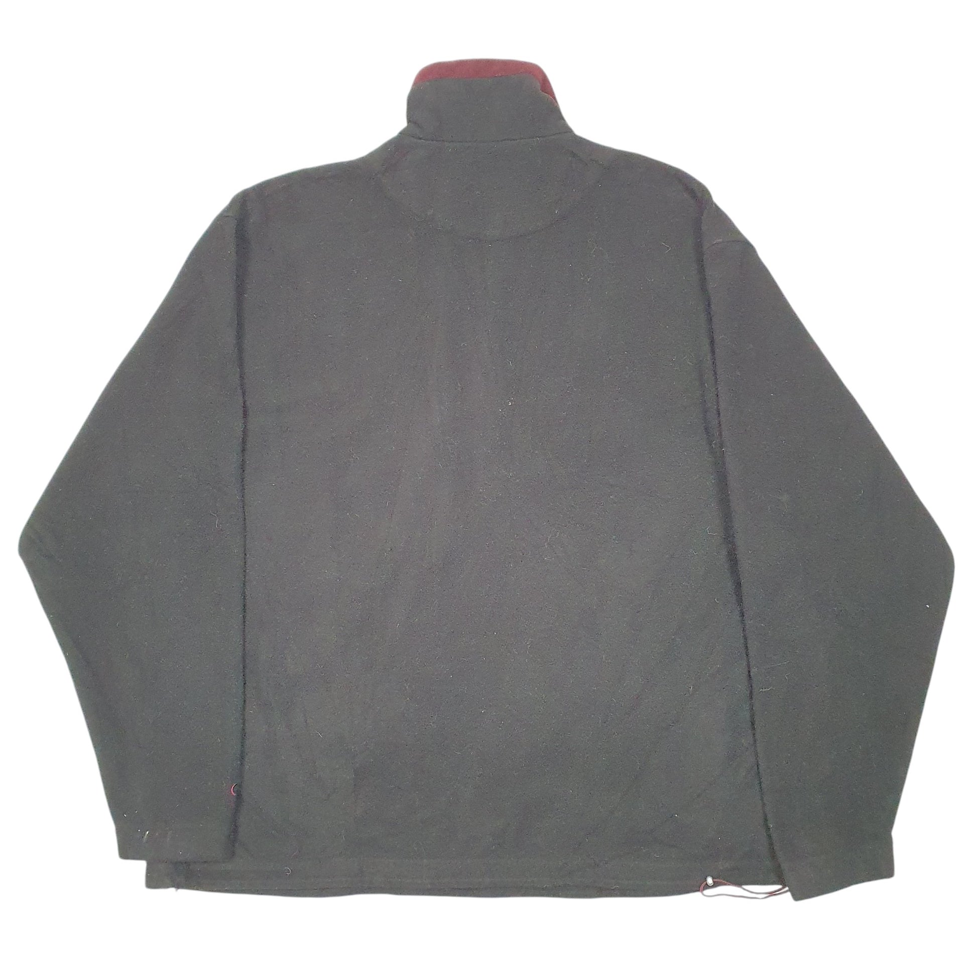 Mens Black Champion  Quarter Zip Jumper