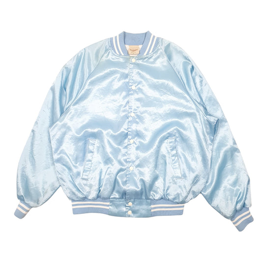 Mens Blue Auburn Vintage Baseball Coach Burlington Train Colorado Made In USA  Coat