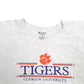 Mens Grey Champion Clemson University Tigers Spellout Crewneck Jumper