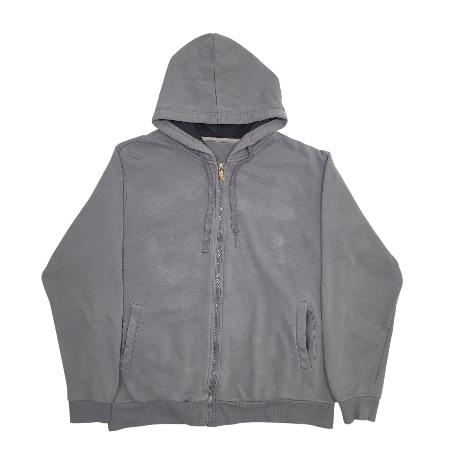 Mens Grey U.S.Life  Full Zip Jumper