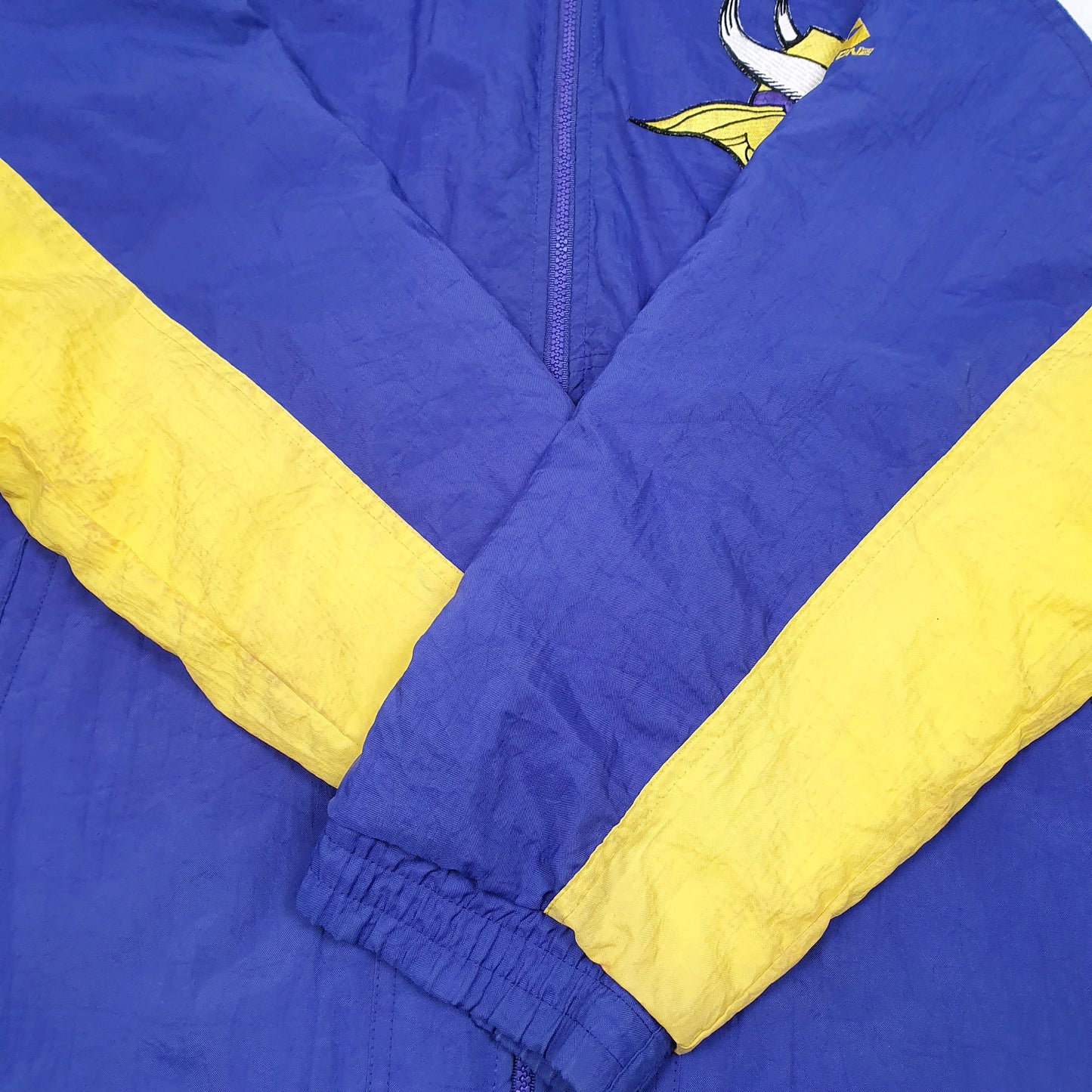 Mens Purple Apex One Vintage NFL Minnesota Vikings Football 90s  Coat