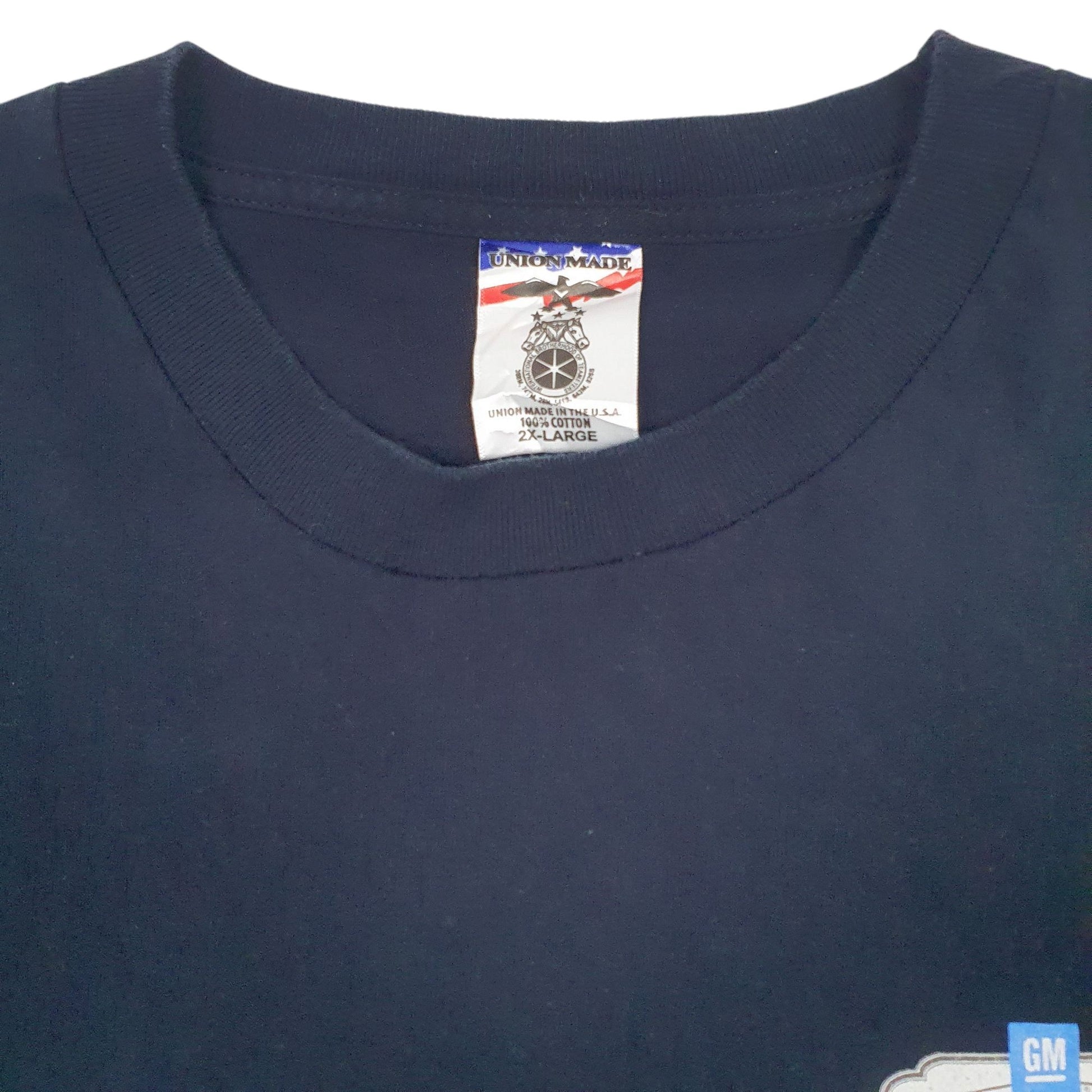 Mens Black Union Made Made In USA Preshrunk Short Sleeve T Shirt