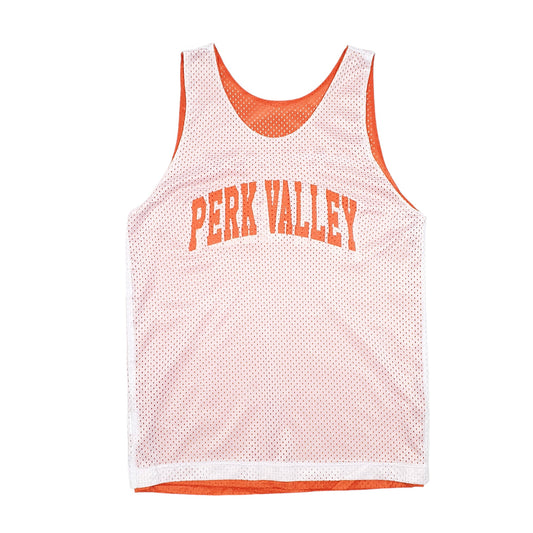 Womens White Unbranded Perk Valley Basketball Jersey USA Short Sleeve T Shirt