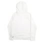 Mens White Adidas Spellout Hoodie Jumper