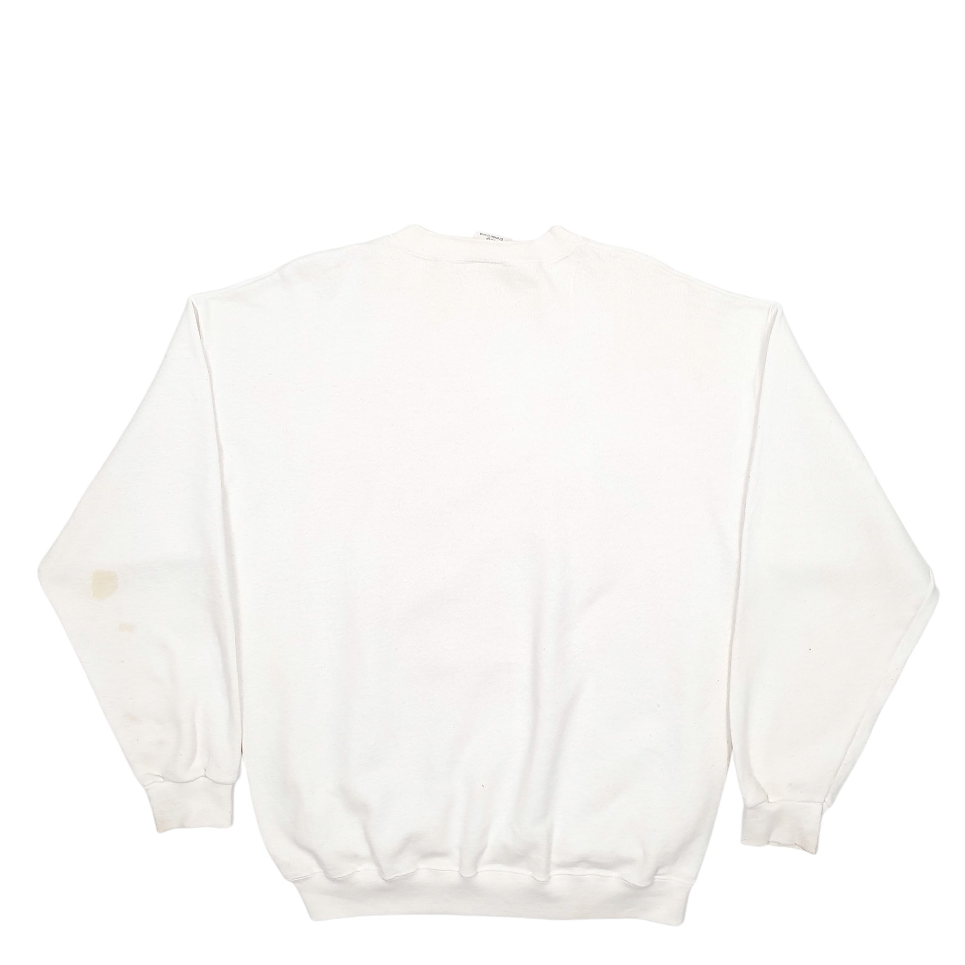 Mens White Tultex Sesame Street Jim Henson Vintage 1990s Crewneck Jumper