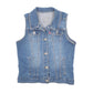 Womens Blue Levis Vest Gilet  Coat