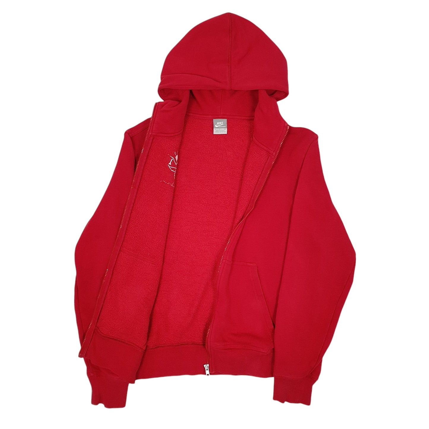 Mens Red Nike  Full Zip Jumper