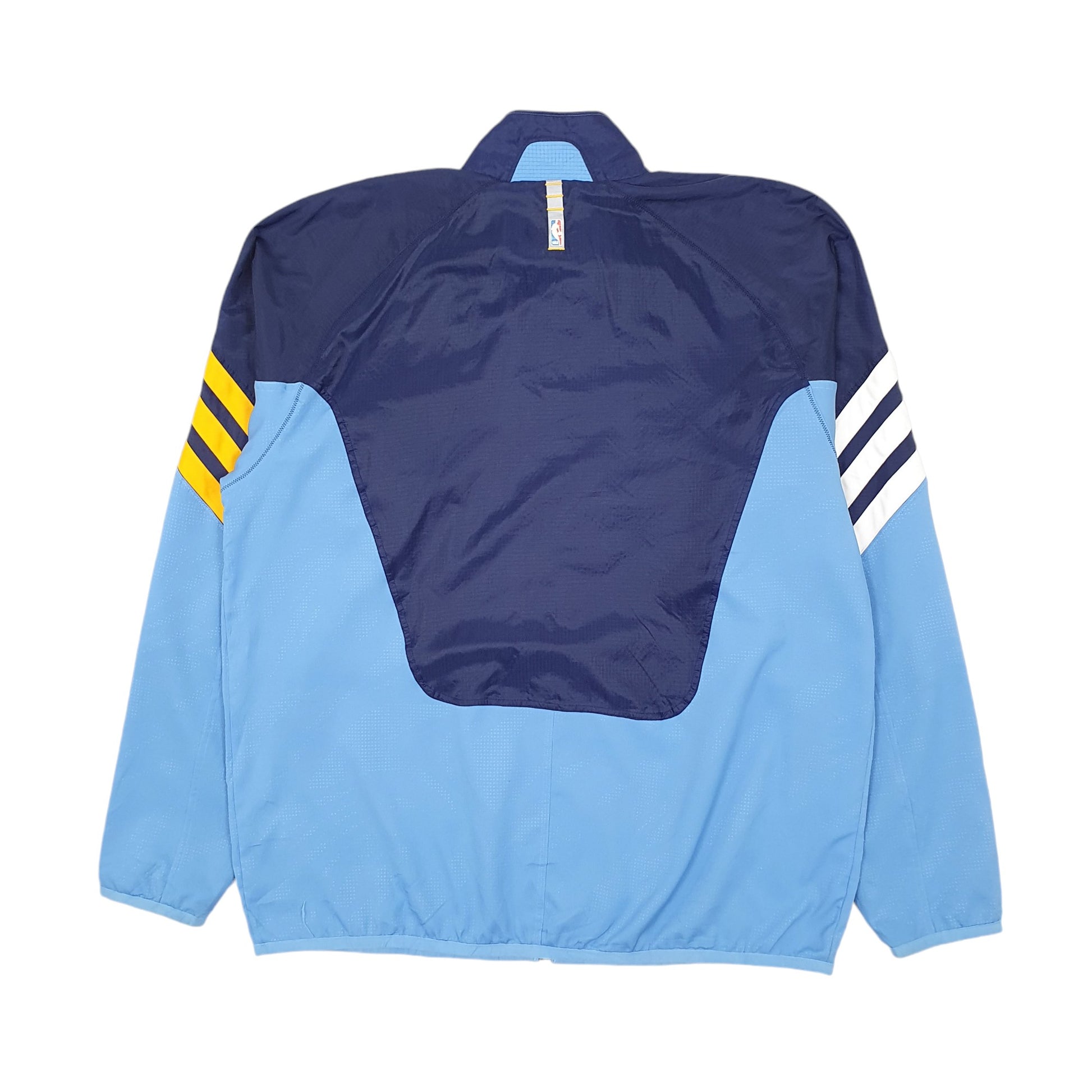 Mens Blue Adidas NBA Denver Nuggets Training Top  Coat