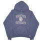 Mens Navy Champion Georgetown University USA Spellout Hoodie Jumper