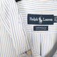 Mens White Polo Ralph Lauren Oxford OCBD Long Sleeve Shirt