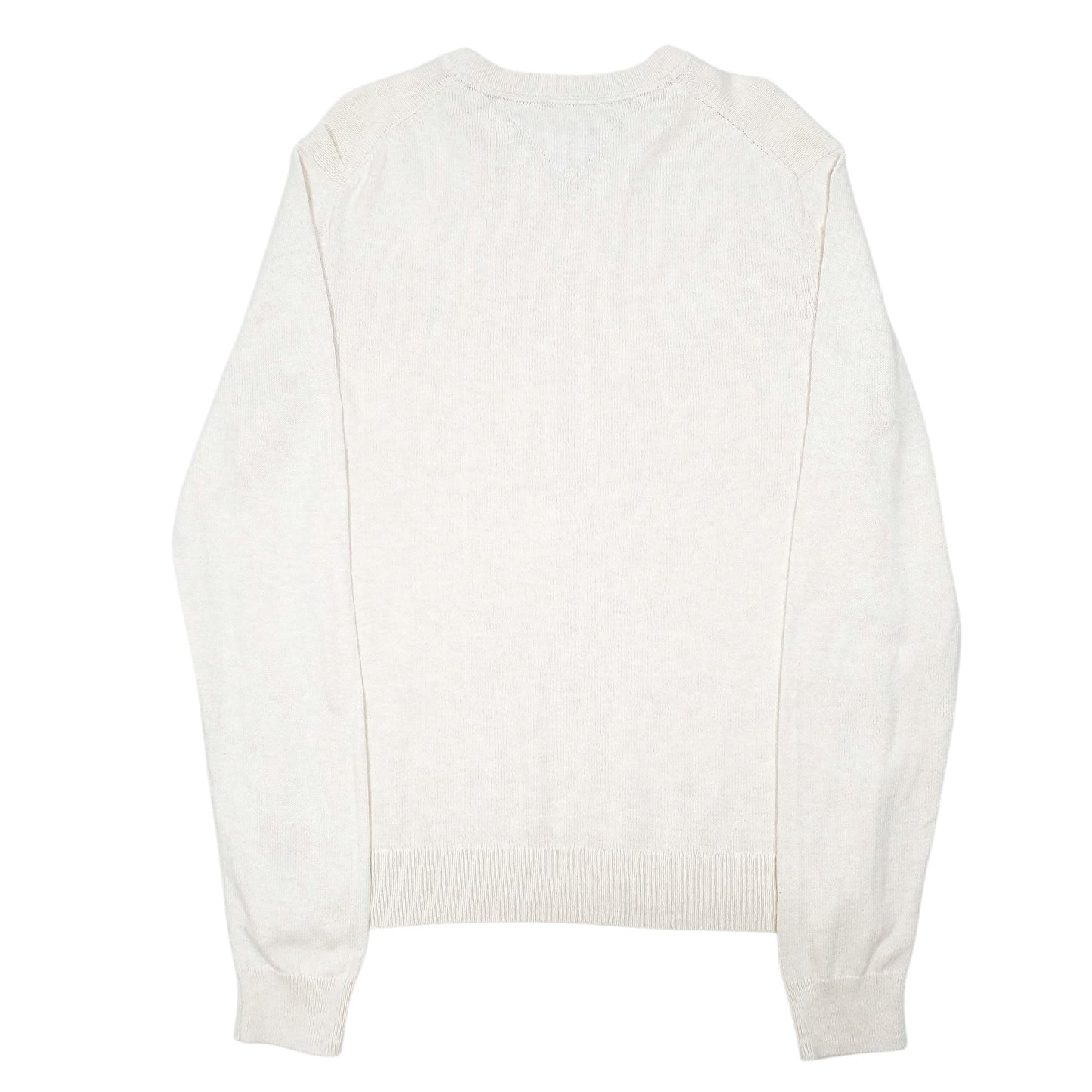 Mens Cream Tommy Hilfiger Knit Crewneck Jumper