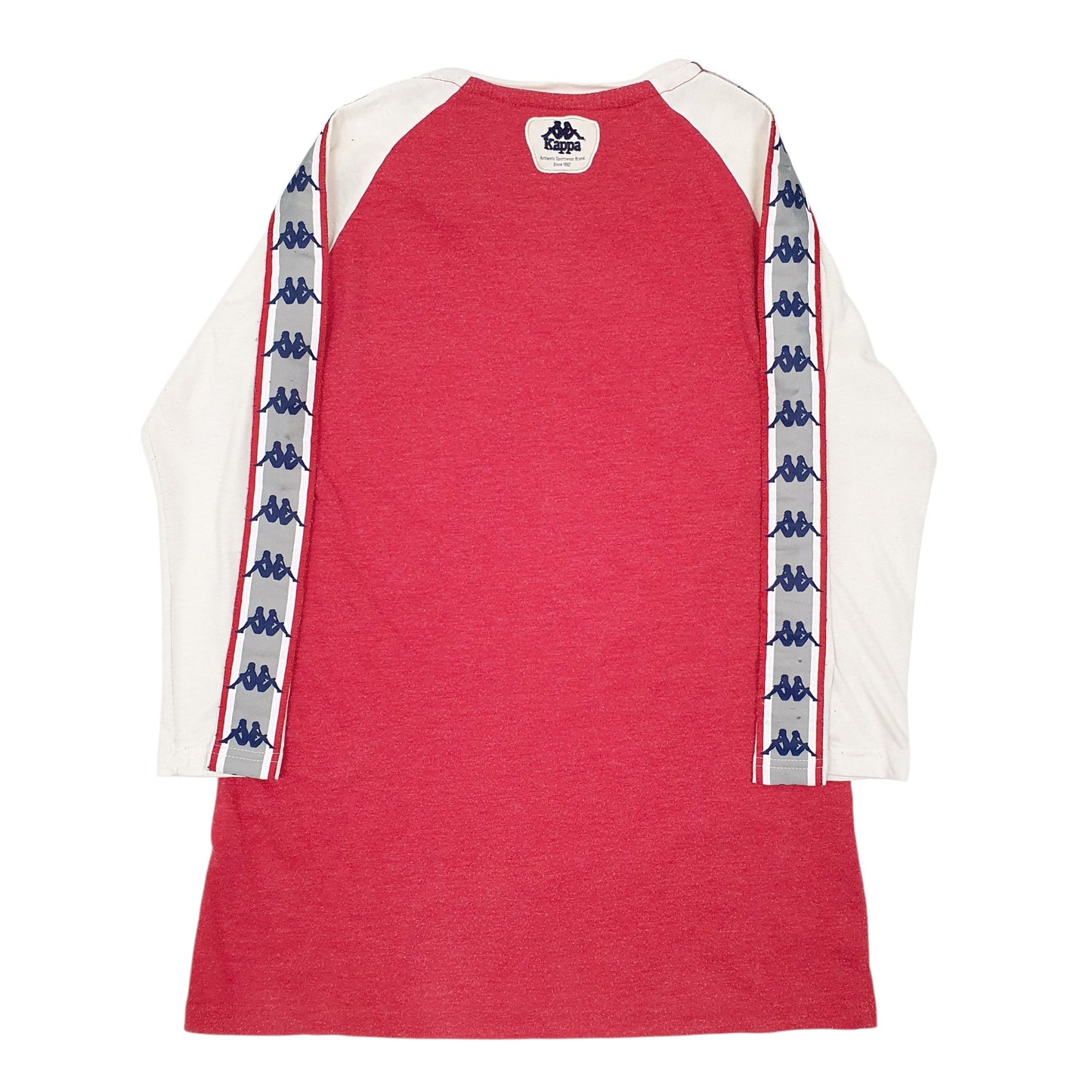 Mens Red Kappa Vintage Sportswear Long Sleeve T Shirt