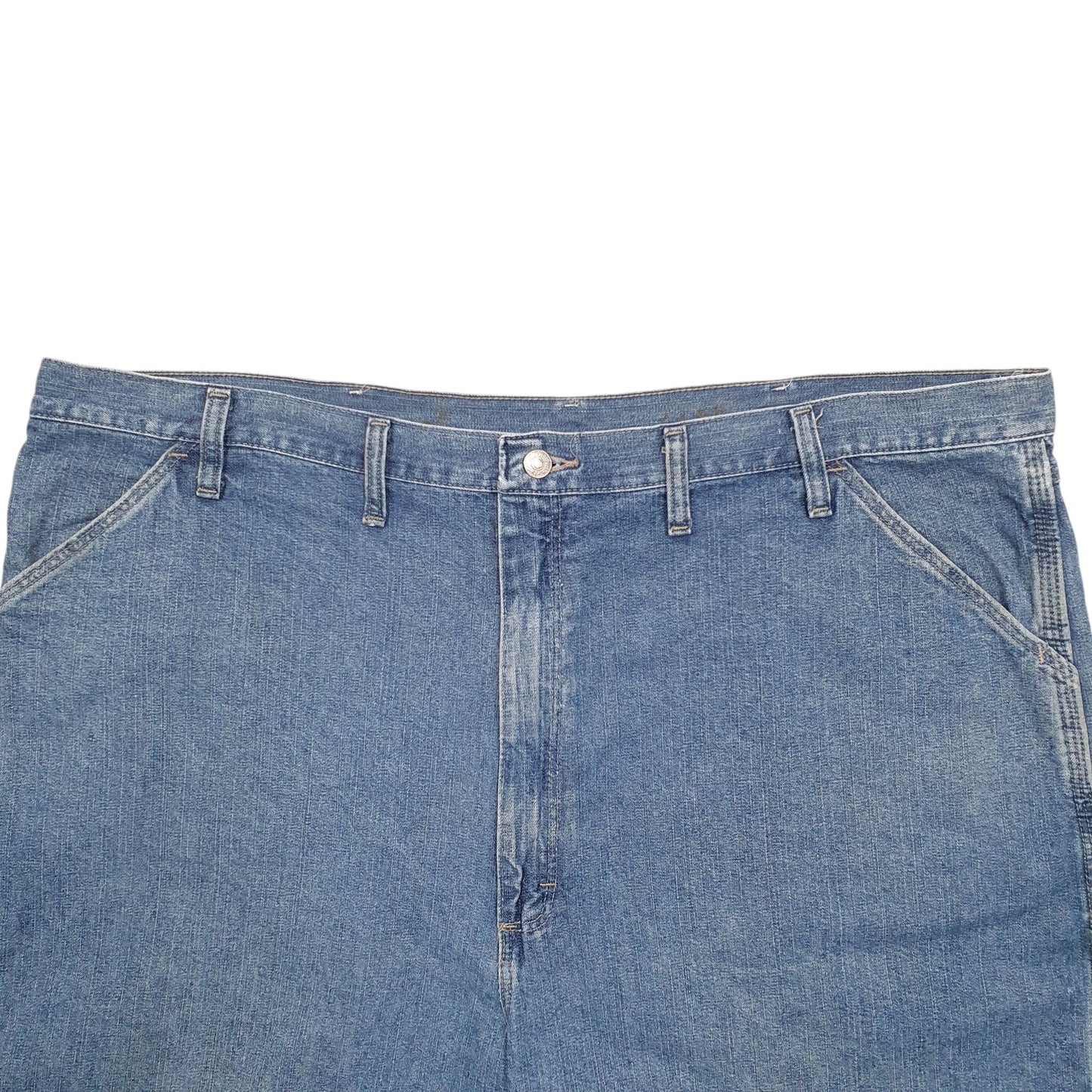 Mens Blue Wrangler Denim Jeans Jorts Denim Shorts