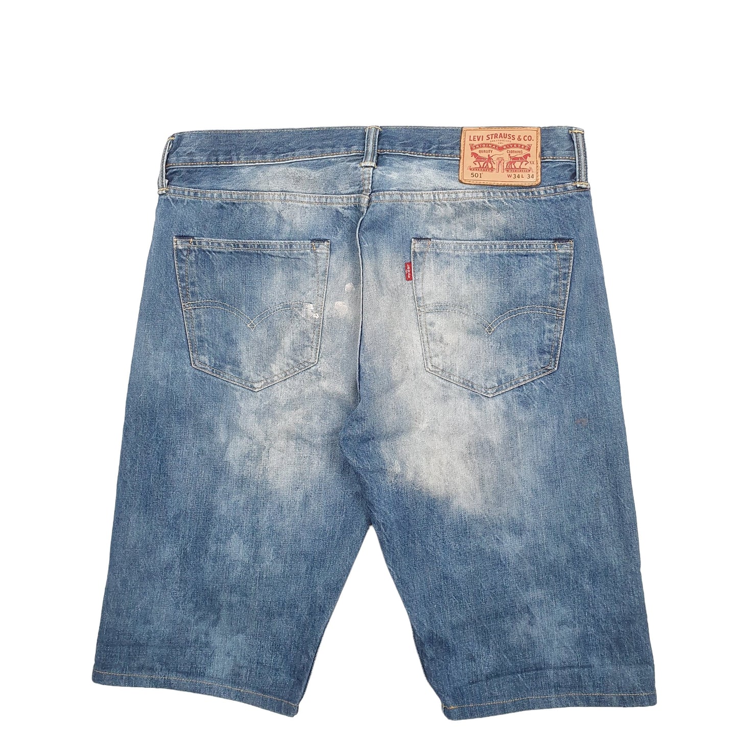 Womens Blue Levis 501 Denim Jorts Denim Shorts