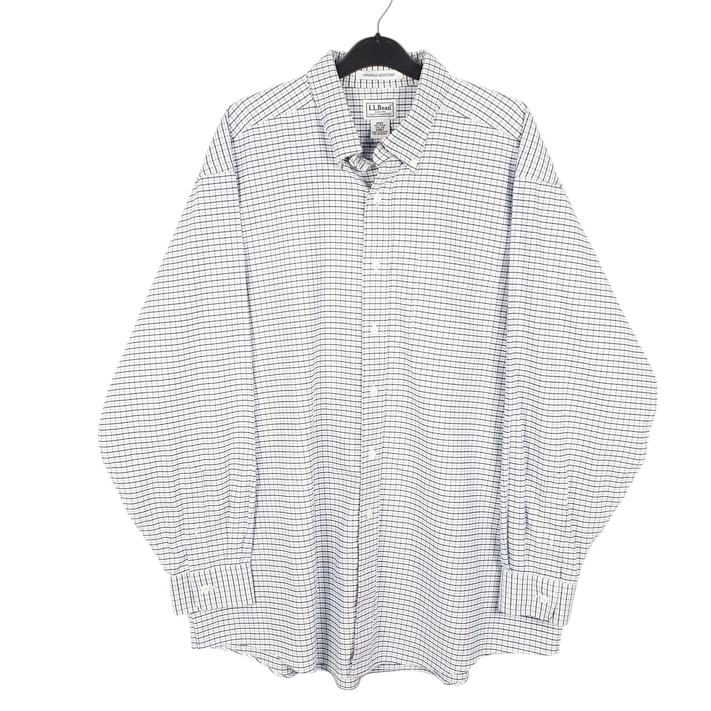 Mens Blue L.L.Bean  Long Sleeve Shirt