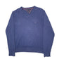 Mens Blue Tommy Hilfiger Knit Crewneck Jumper