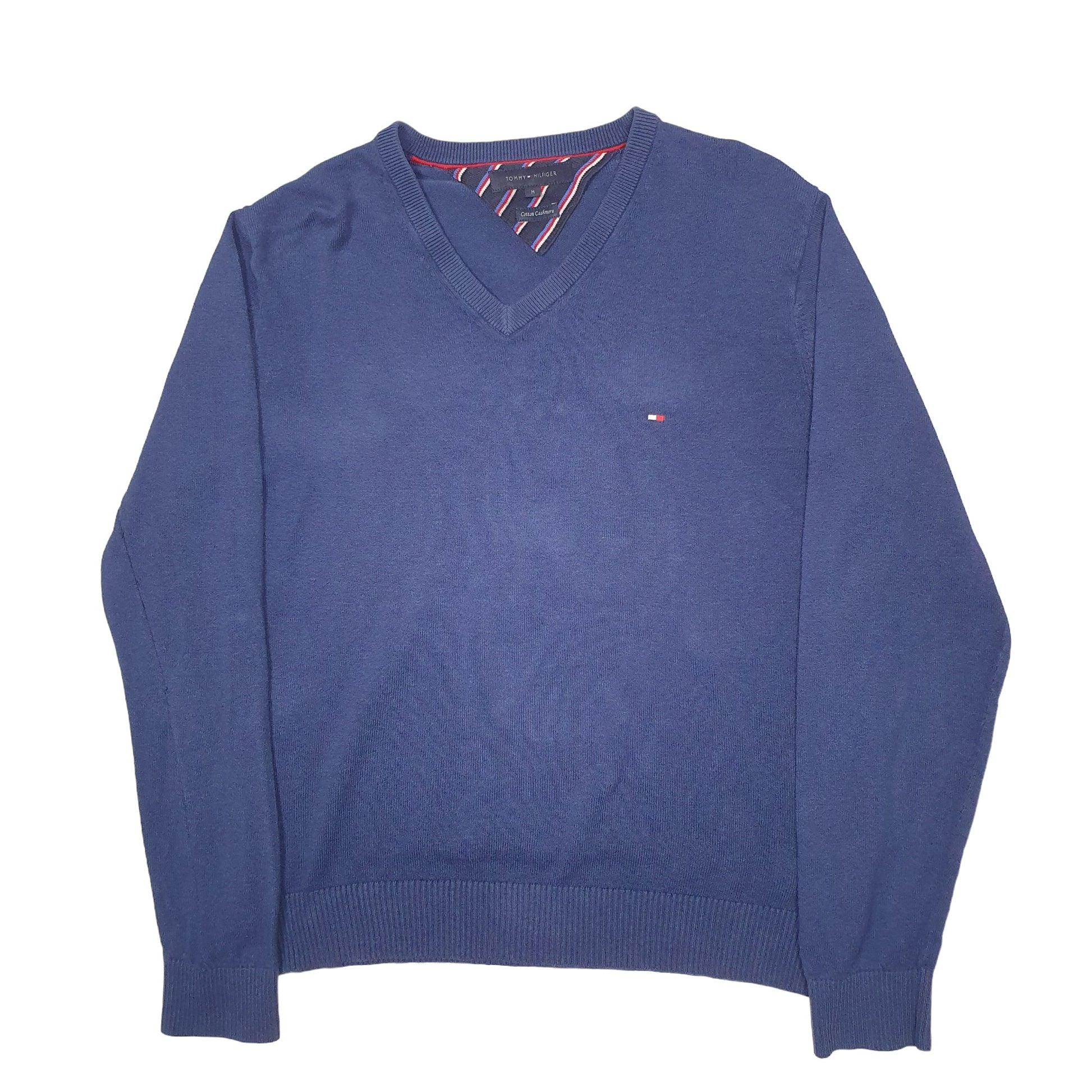 Mens Blue Tommy Hilfiger Knit Crewneck Jumper