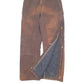 Womens Brown Carhartt WR027 DKB Bib Overalls Quilted Dungaree Trousers