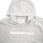 Mens Grey Adidas Human Race Spellout Hoodie Jumper
