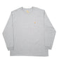Mens Grey Carhartt  Long Sleeve T Shirt
