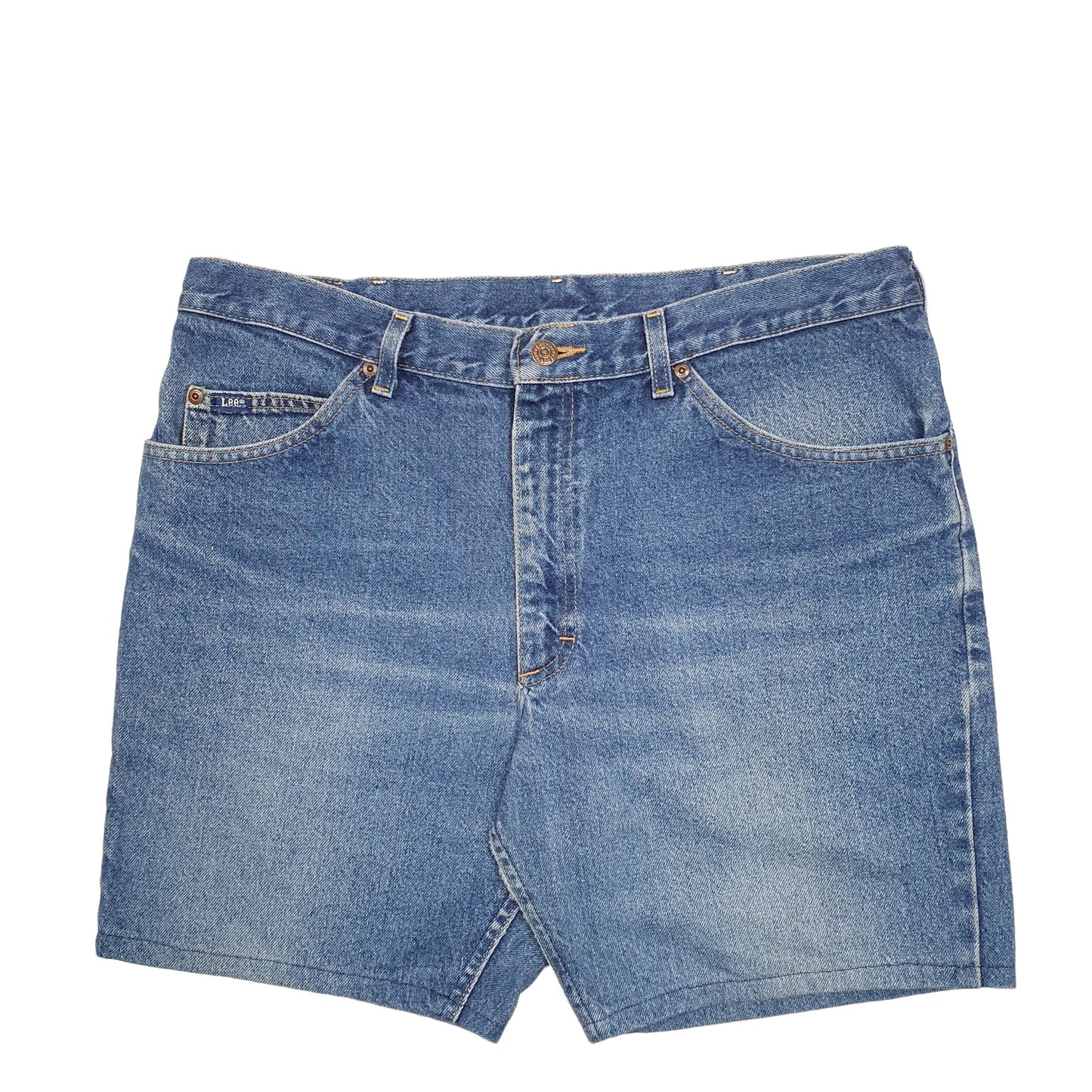 Mens Blue Lee  Denim Shorts