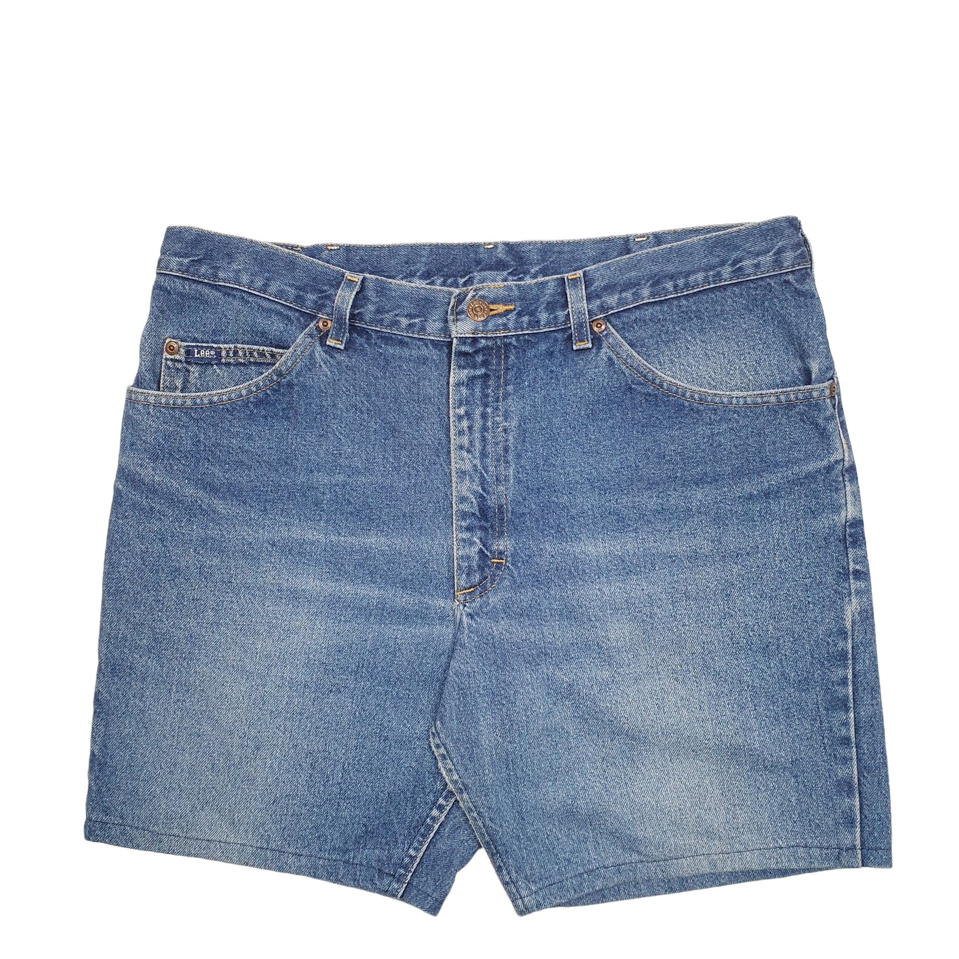Mens Blue Lee  Denim Shorts