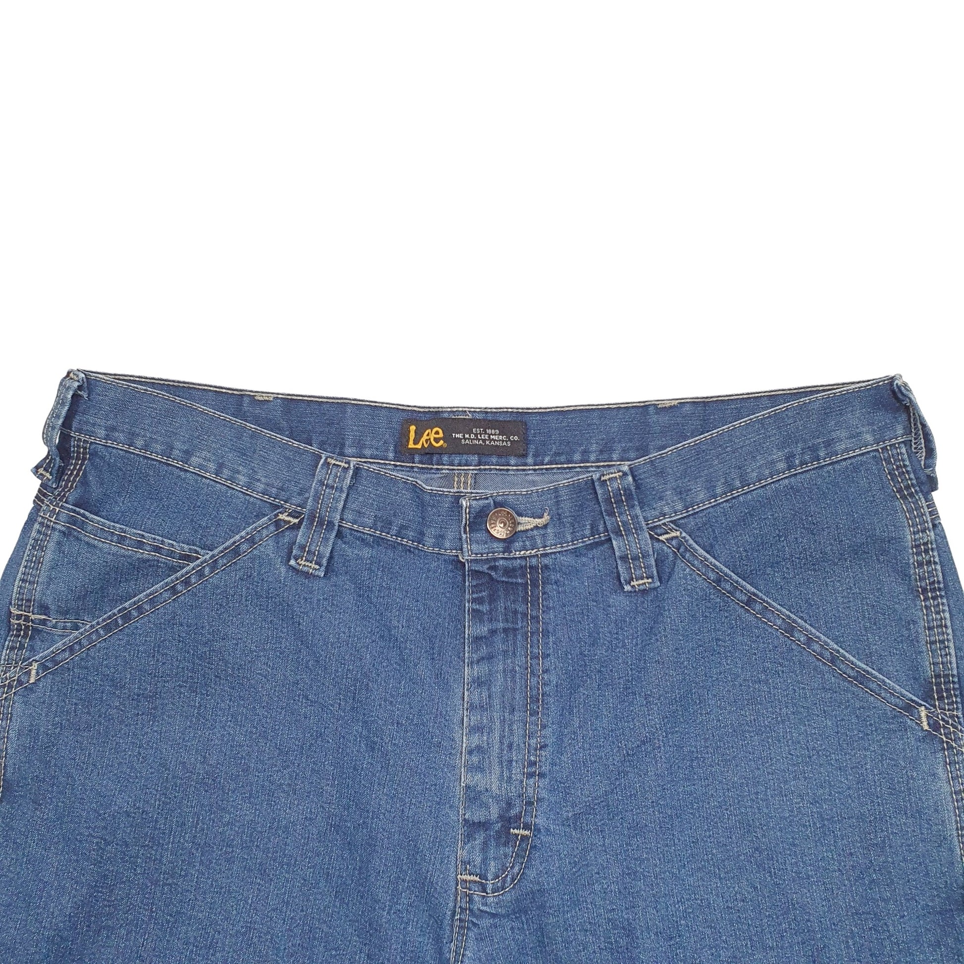 Mens Blue Lee  Carpenter Shorts