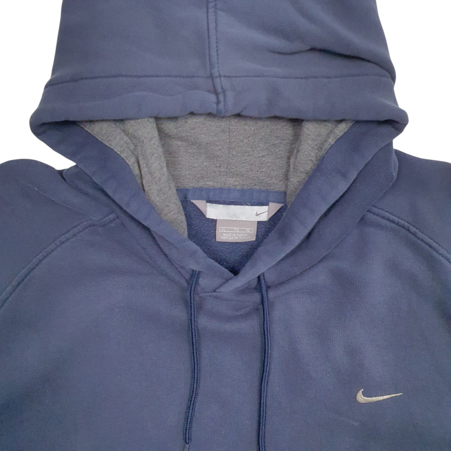 Mens Navy Nike 2000's Vintage Hoodie Jumper