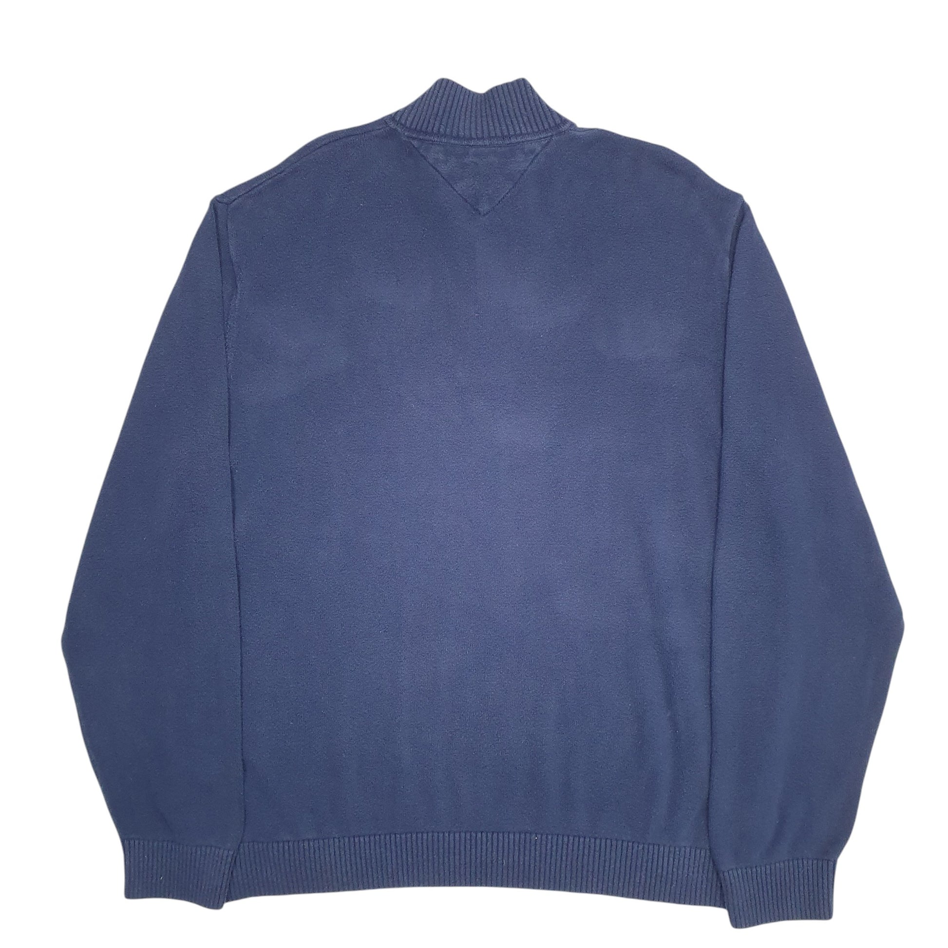Mens Navy Tommy Hilfiger  Quarter Zip Jumper