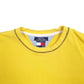 Mens Yellow Tommy Hilfiger Made In USA Vintage 90's Crewneck Jumper