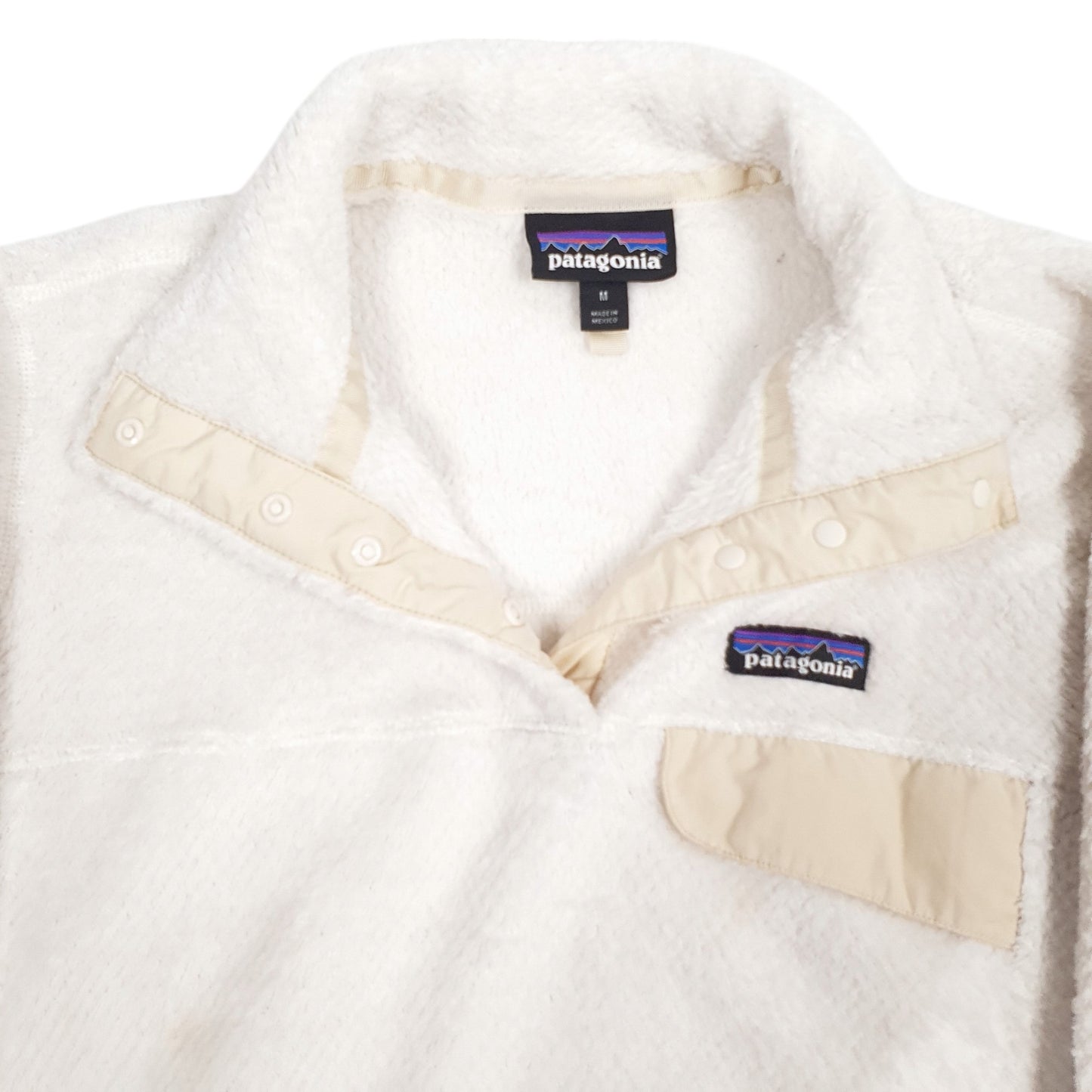 Womens Cream Patagonia Snap T Quarter Zip Jumper