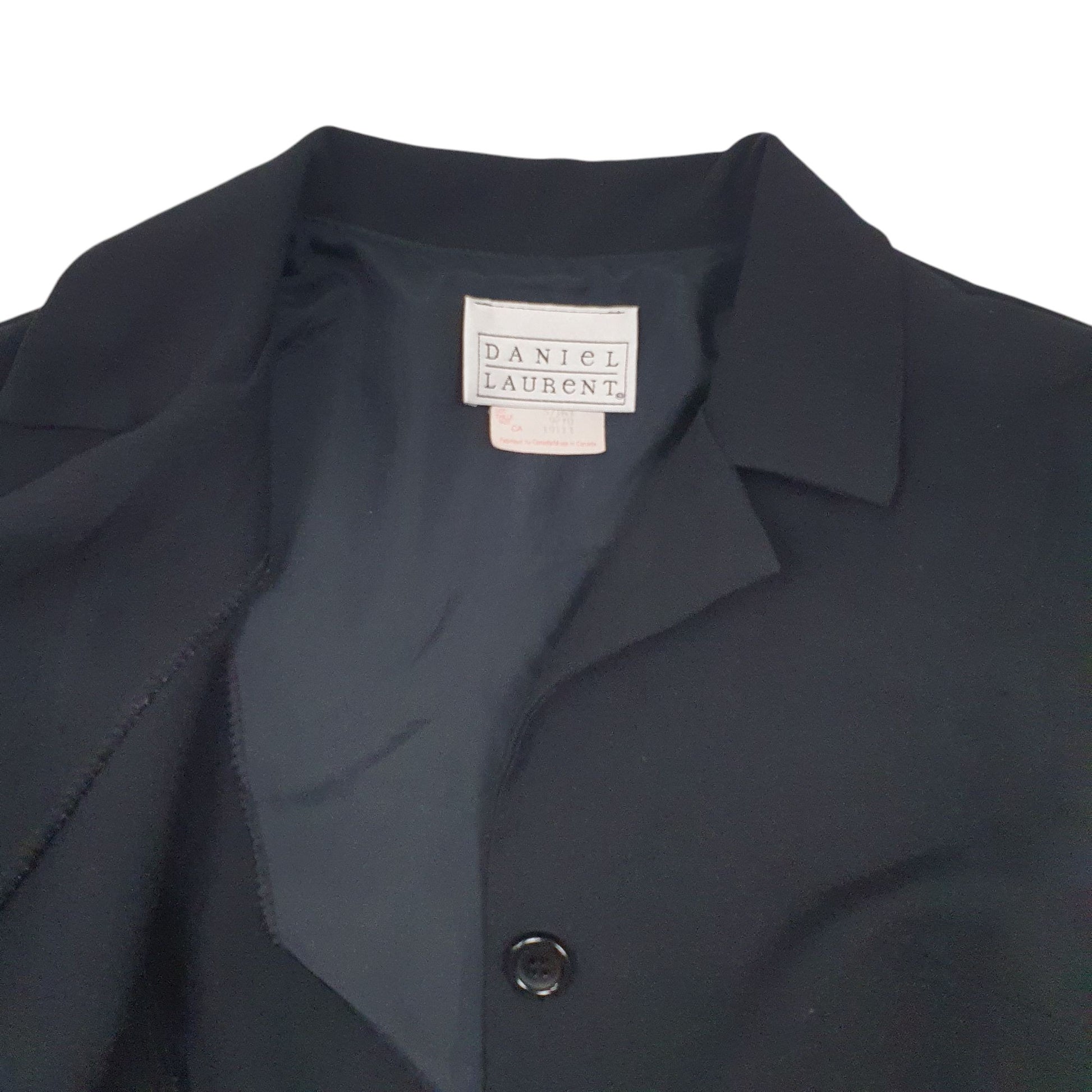 Womens Black Daniel Laurent Vintage  Coat