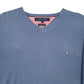 Mens Blue Tommy Hilfiger Premium Cotten Crewneck Jumper