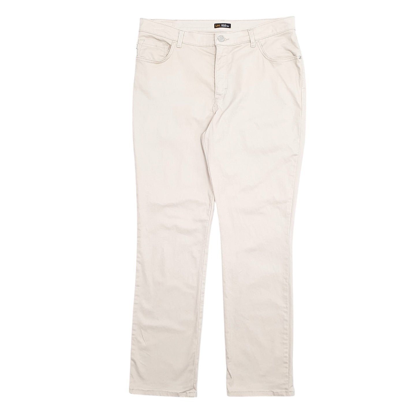 Womens Beige Lee  Chino Trousers