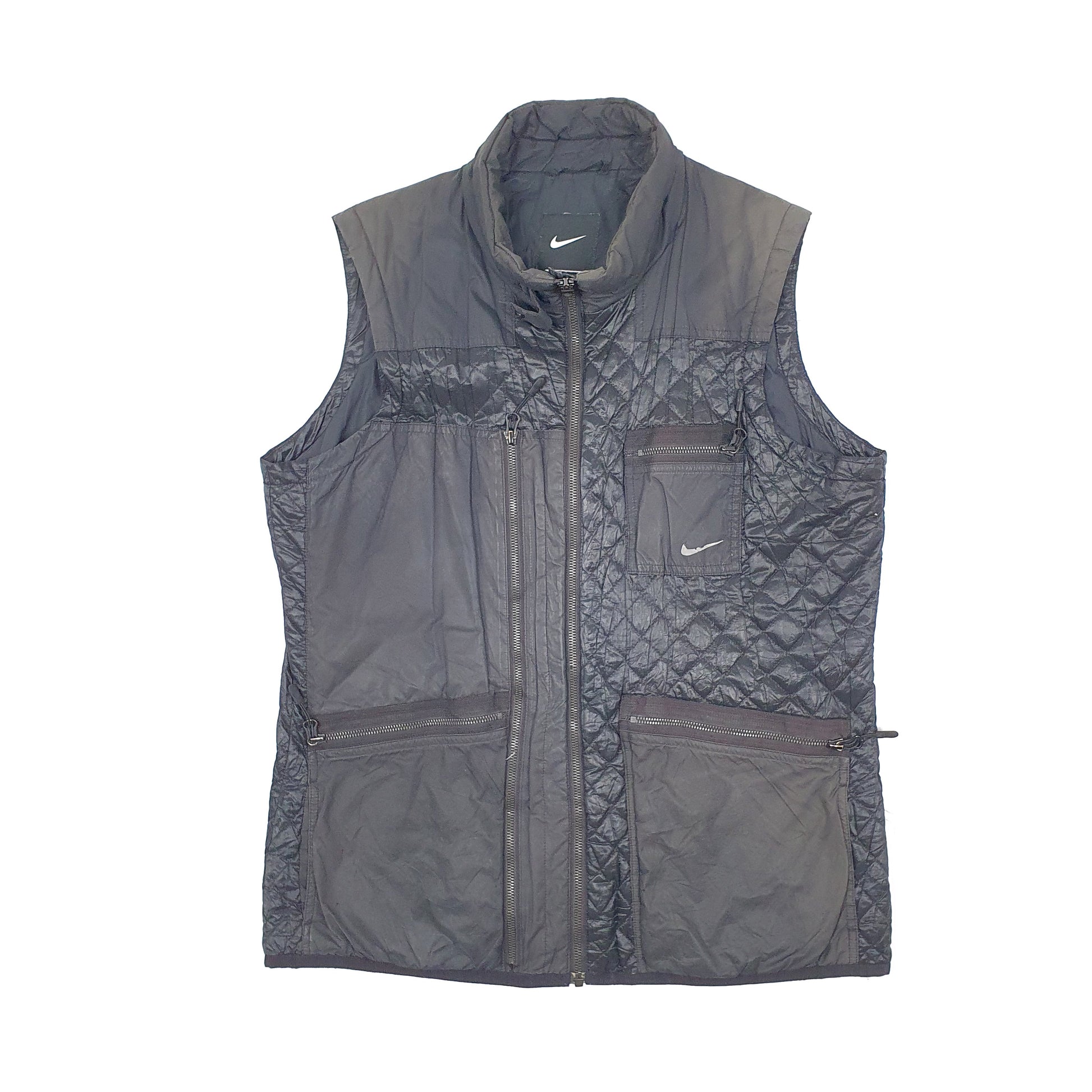 Mens Black Nike Puffer Vest  Coat