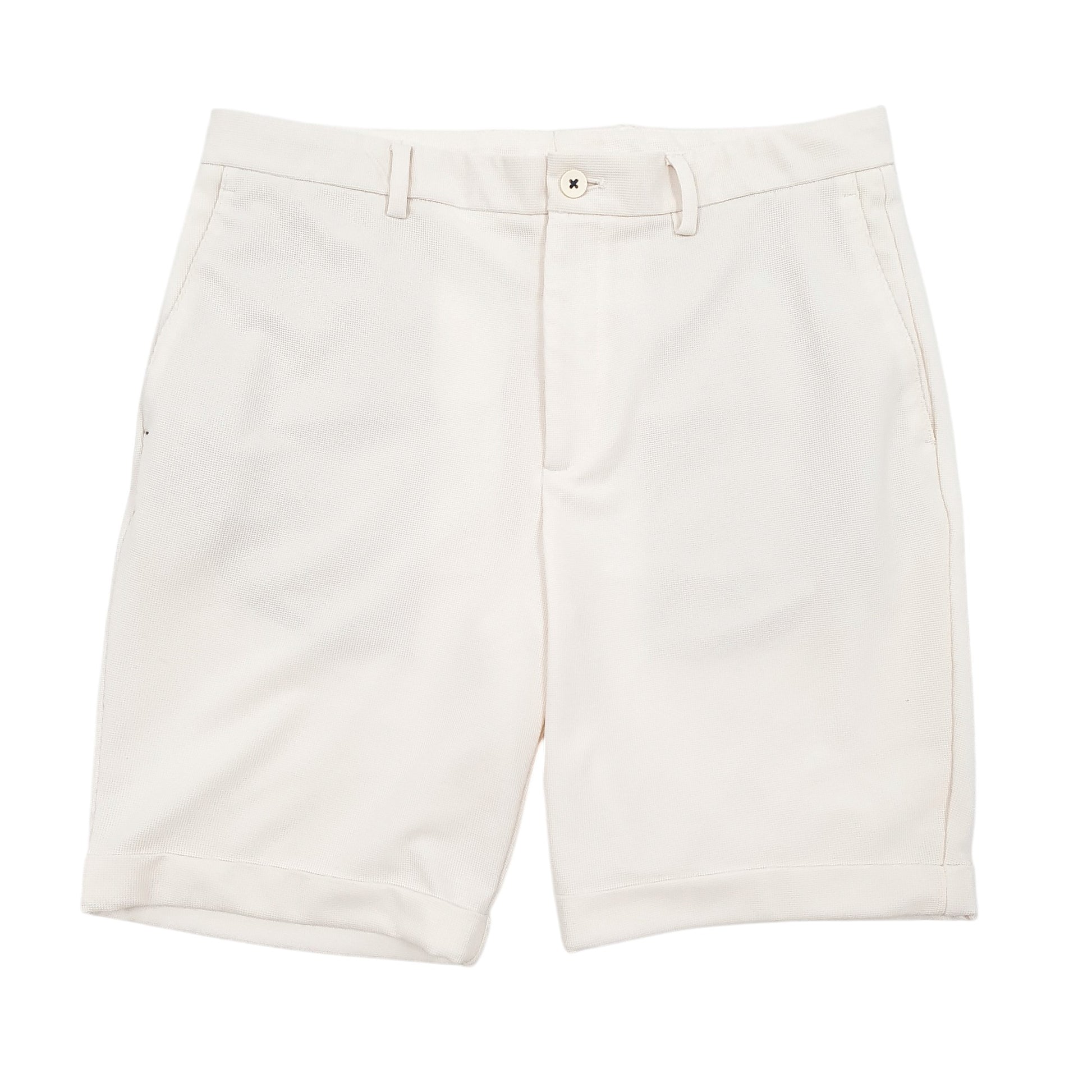 Mens Cream Zara  Chino Shorts