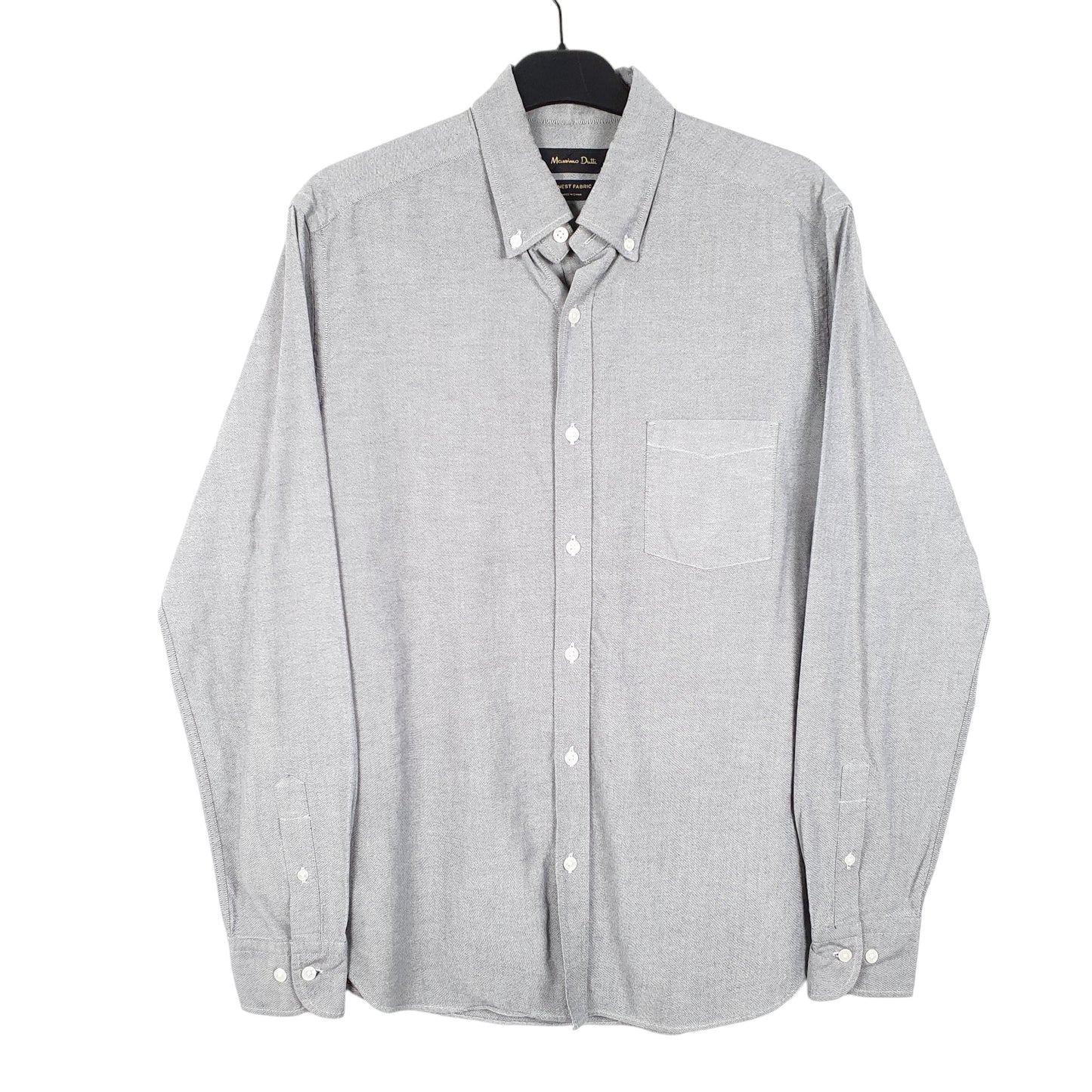 Mens Grey Massimo Dutti  Long Sleeve Shirt