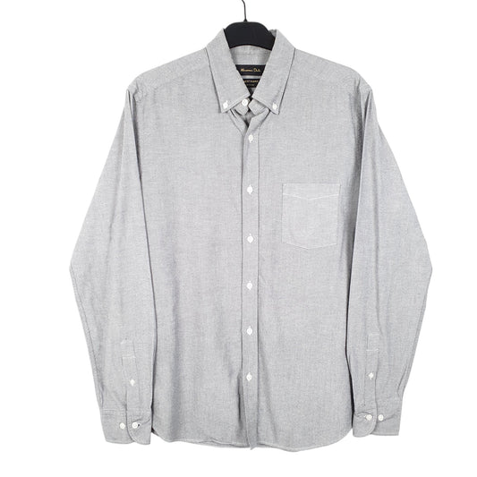 Mens Grey Massimo Dutti  Long Sleeve Shirt