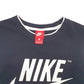 Womens Black Nike Crop Top Crewneck Jumper