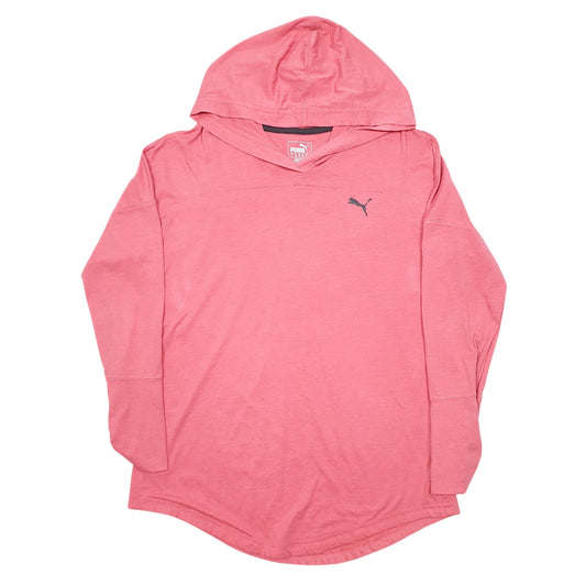 Womens Pink Puma  Hoodie Jumper