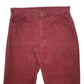 Mens Burgundy Levis  Corduroy Trousers